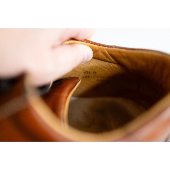 Men's Brown Leather Casual Lace-Up Shoes - Picture 8 of 8